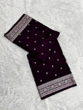 Mashru Silk Soft  Katan Banarasi Border Buti Saree