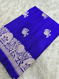 Banarasi Katan Silk Zari Border Buta Design Saree