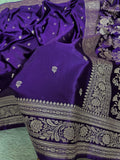 Mashru Silk Soft  Katan Banarasi Border Buti Saree