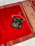 Banarasi Silk Warm Silk Saree Plain Body