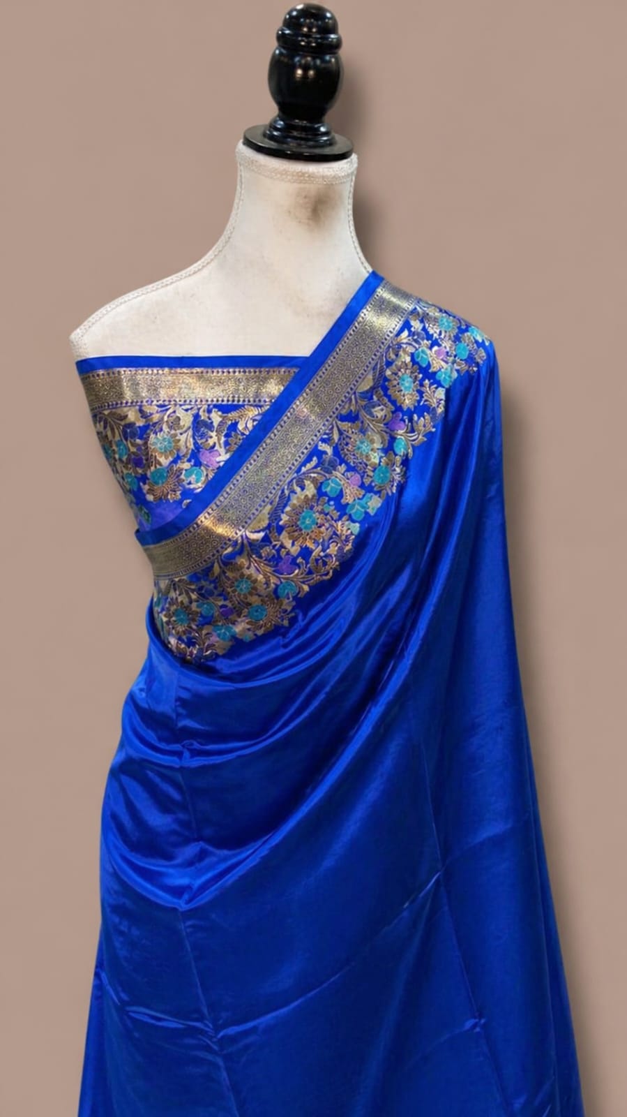 Banarasi warm soft silk sarees plain body meenakari